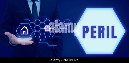 Conceptual display Peril. Business idea indicates something extremely ...