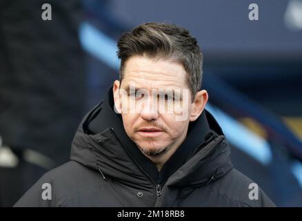 Manchester United manager Marc Skinner ahead of the Barclays Women's Super League match at the Etihad Stadium, Manchester. Picture date: Sunday December 11, 2022. Stock Photo