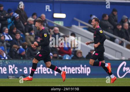 London, UK. 11th December 2022; Loftus Road Stadium, Shepherds Bush, West London, England; EFL Championship Football, Queens Park Rangers versus Burnley; Johann Guomundsson of Burnley celebrates after he scores for 0-1 in the 19th minute Credit: Action Plus Sports Images/Alamy Live News Stock Photo