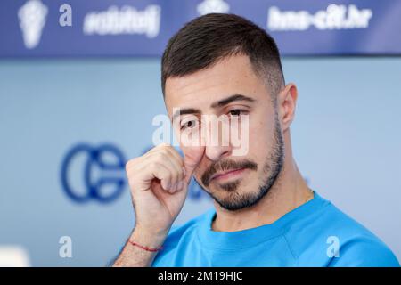 Doha, Qatar. 11th Dec, 2022. Josip Juranovic spekas during the press conference of the Croatian football team in Doha, Qatar on December 11, 2022. Photo: Igor Kralj/PIXSELL Credit: Pixsell/Alamy Live News Stock Photo