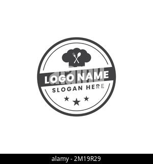 Restaurant Logo - Vector Illustration, Editable Graphic Design For Your Design. Stock Vector