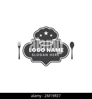 Restaurant Logo - Vector Illustration, Editable Graphic Design For Your Design. Stock Vector