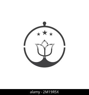 Restaurant Logo - Vector Illustration, Editable Graphic Design For Your Design. Stock Vector