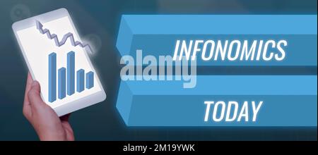 Writing displaying text Infonomics. Business showcase visual image used to represent information or data Stock Photo