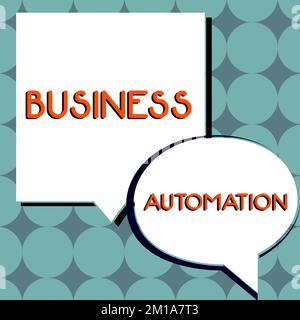 Conceptual caption Business Automation. Word Written on for Digital Transformation Streamlined for Simplicity Stock Photo