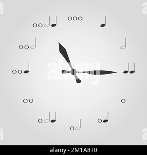 Illustration of a Music Note Mascot Holding a Stick and Playing a Guiro ...