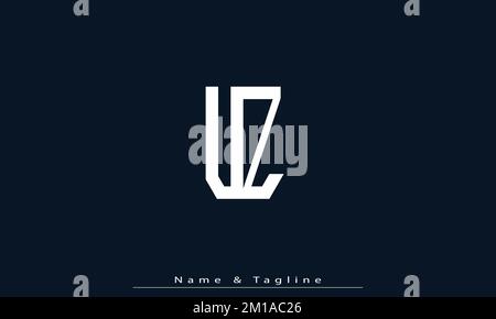 Alphabet letters Initials Monogram logo UZ , ZU Stock Vector