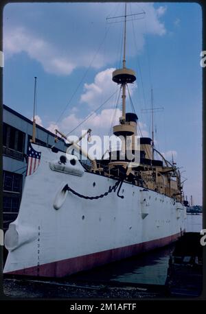 USS Olympia, Philadelphia Maritime Museum , Cruisers Warships, Olympia Cruiser. Edmund L. Mitchell Collection Stock Photo