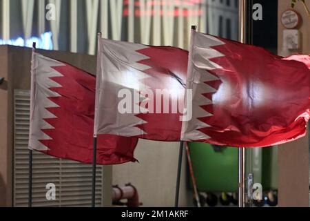 Doha, Katar. 11th Dec, 2022. Impressions from Doha/Qatar. Qatari flags, flags waving in the wind. Soccer World Cup 2022 in Qatar from 20.11. - 18.12.2022 ? Credit: dpa/Alamy Live News Stock Photo