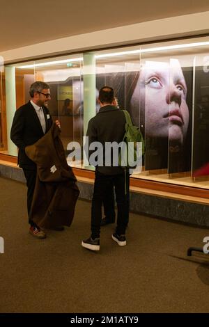 Porto, Portugal. 09th Dec, 2022. Porto, 09/12/2022 - Batalha Cinema in Porto, Portugal, reopens after three years in rehabilitation. The Cinema Center reopens with two projection rooms, a library and a gallery for visual arts. (Photo by Telmo Pinto/NurPhoto) Credit: NurPhoto/Alamy Live News Stock Photo