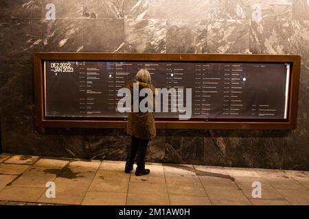 Porto, Portugal. 09th Dec, 2022. Porto, 09/12/2022 - Batalha Cinema in Porto, Portugal, reopens after three years in rehabilitation. The Cinema Center reopens with two projection rooms, a library and a gallery for visual arts. (Photo by Telmo Pinto/NurPhoto) Credit: NurPhoto/Alamy Live News Stock Photo