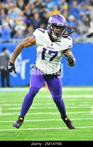 Minnesota Vikings wide receiver K.J. Osborn (17) runs up field during the  second half of an NFL football game against the Philadelphia Eagles,  Monday, Sept. 19, 2022, in Philadelphia. (AP Photo/Chris Szagola