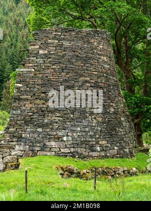 Ruins of Dun Telve Broch, an ancient Scottish roundhouse, Glenelg, Scotland, UK Stock Photo