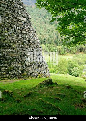 Ruins of Dun Troddan Broch, an ancient Scottish roundhouse, Glenelg, Scotland, UK Stock Photo