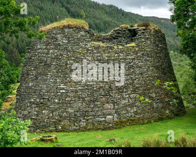 Ruins of Dun Troddan Broch, an ancient Scottish roundhouse, Glenelg, Scotland, UK Stock Photo