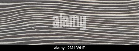 Gray Zebrano Exotic wood panel texture pattern Stock Photo