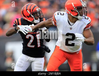 Cincinnati Bengals cornerback Mike Hilton (21) enters the field prior to an  NFL football game against the Baltimore Ravens, Sunday, Jan. 8, 2023, in  Cincinnati. (AP Photo/Jeff Dean Stock Photo - Alamy