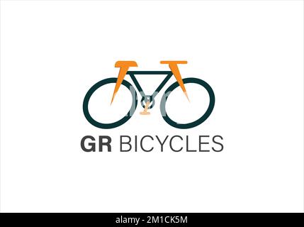 bicycles vector logo design template Stock Vector