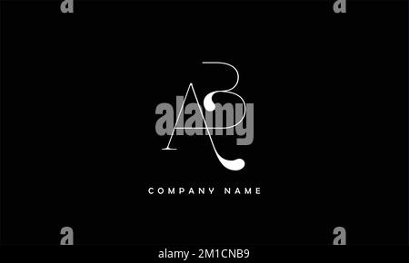 AB, BA Abstract Letters Logo Monogram Stock Vector
