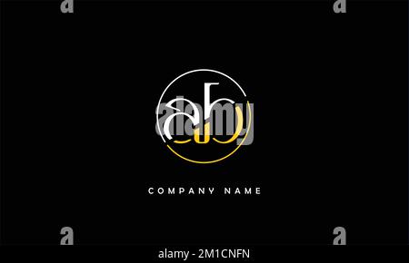 AB, BA Abstract Letters Logo Monogram Stock Vector