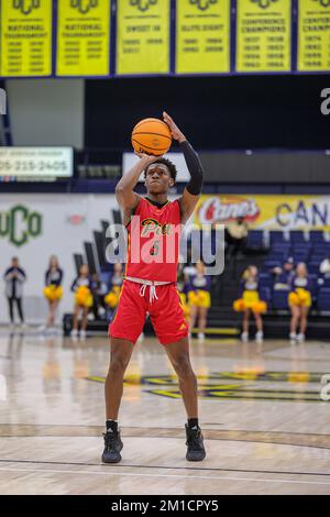 December 11, 2022: Pittsburg State University Gorillas guard Quentin Hardrict Jr. (5) attempts a free-throw during the NCAA basketball game between the Pittsburgh State University Gorillas and the University of Central Oklahoma Bronchos at Hamilton Fieldhouse in Edmond, OK. Ron Lane/CSM Stock Photo