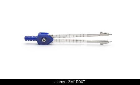 Measurement tool or drawing compass isolated on white background Stock Photo