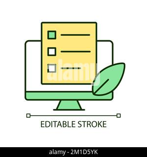 Test eco-friendly compliance RGB color icon Stock Vector
