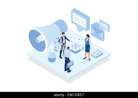 People diversity. Generation and communication gap, technology gap, society development, information exchange, digital divide.isometric vector modern Stock Vector