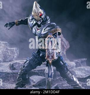 A closeup shot of SIC Kamen Rider Hibiki Final Form figure A closeup shot of SIC Kamen Rider Hibiki Final Form figure