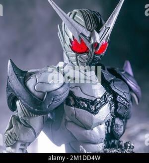 A closeup shot of SIC vol 57 Kamen Rider Double Fang Joker