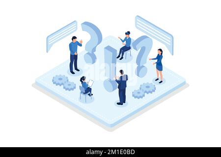 Problem and solution concept. Can use for web banner, infographics, hero images, isometric vector modern illustration Stock Vector