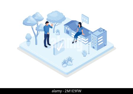 manufacturing, Green energy, isometric vector modern illustration Stock Vector