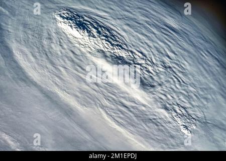 Curious cloud formation. Planet Earth weather. Stock Photo