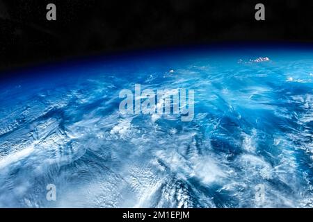 Curious cloud formation. Planet Earth weather. Stock Photo