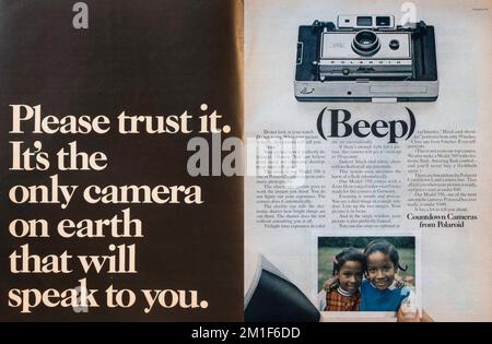 Vintage 20 November 1970 "Life" magazine advert, United States Stock Photo