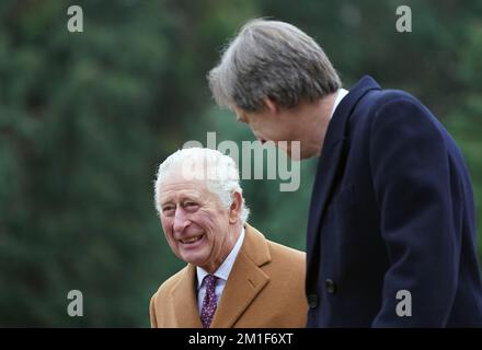 King Charles III during his visit to Royal National College for the Blind (RNC) in Hereford. Picture date: Monday December 12, 2022. Stock Photo