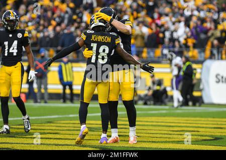 DEC 11th, 2022: Diontae Johnson #18 during the Steelers vs Ravens