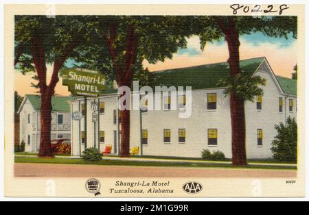 Shangri-La Motel, Tuscaloosa, Alabama , Motels, Tichnor Brothers Collection, postcards of the United States Stock Photo