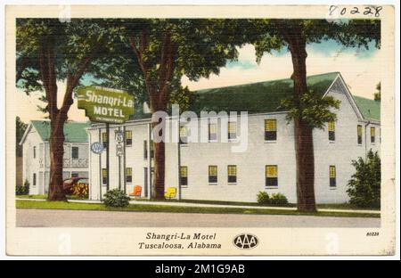 Shangri-La Motel, Tuscaloosa, Alabama , Motels, Tichnor Brothers Collection, postcards of the United States Stock Photo