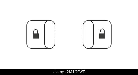 Toggle Icons. On and Off toggle switch buttons. Modern flat style. Vector illustration Stock Vector