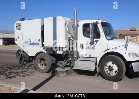 Streets and Maintenance Truck Stock Photo