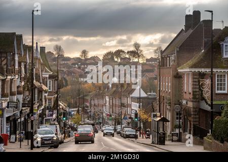 Uckfield, December 1st 2022: The High Street in the town centre Stock Photo