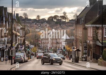 Uckfield, December 1st 2022: The High Street in the town centre Stock Photo