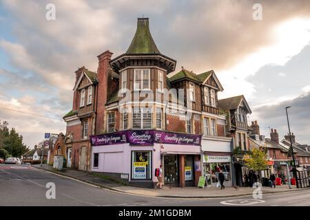 Uckfield, December 1st 2022: The High Street in the town centre Stock Photo