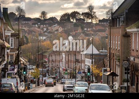 Uckfield, December 1st 2022: The High Street in the town centre Stock Photo