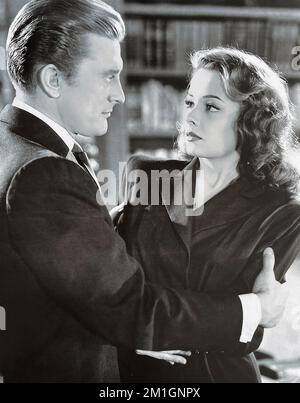 OUT OF THE PAST aka Build My Gallows High 1947 RKO  Radio Pictures film with  Jane Greer and Kirk Douglas Stock Photo