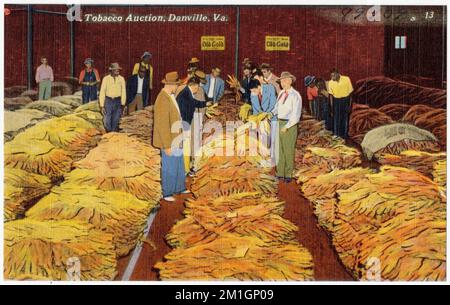 tobacco danville va Tobacco auction, Danville, Va. , Tichnor Brothers Collection, postcards of  the United States Stock Photo