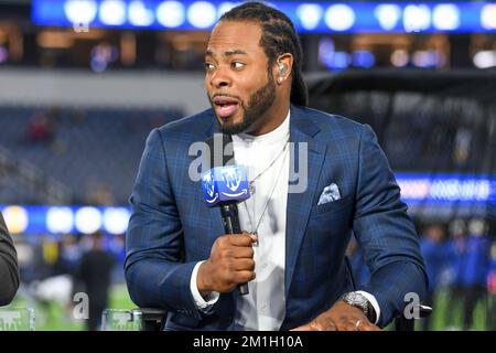 Thursday Night Football on  Prime broadcaster Andrew Whitworth during  an NFL game on Thursday, Dec. 8, 2022, in Inglewood, Calif. (Dylan  Stewart/Image of Sport/Sipa USA) (Photo by Image of Sport/Sipa USA