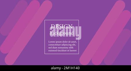 Abstract long banner with purple tones. Cover for web banner. Stock Vector