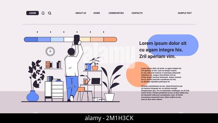 businessman reducing stress level business man struggling with arrow of crisis measure Stock Vector